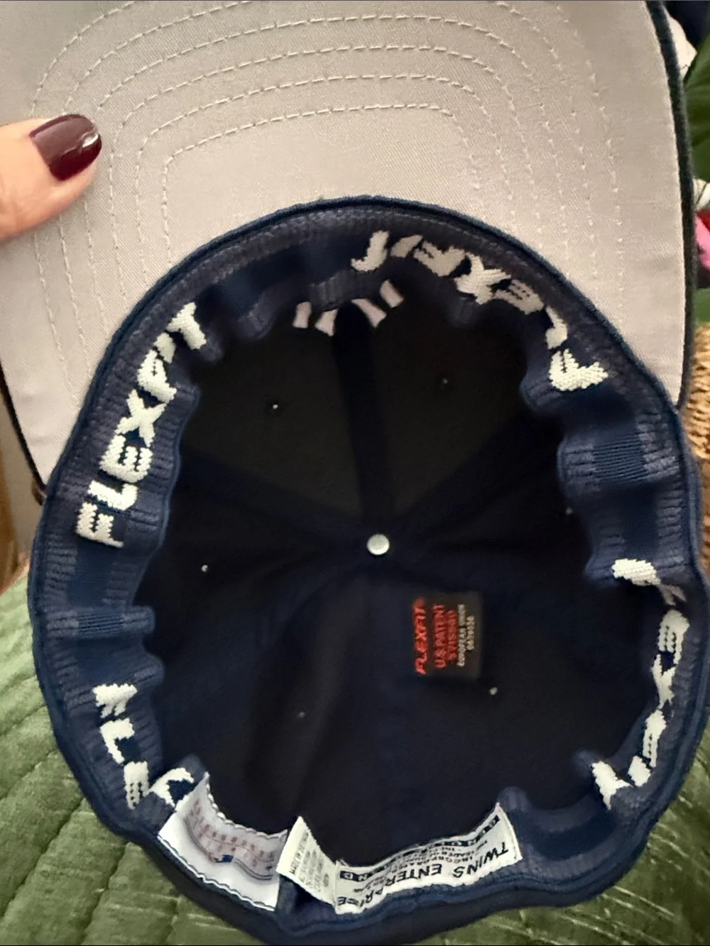 New York Yankees Flexfit Youth Navy & White Fitted Baseball Cap Hat